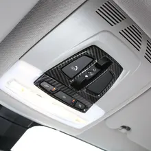 Углерода fibe для BMW X1 f48 2017X5 f15 X6 f16 3 серии f30 GT f34 салона спереди чтение Свет Накладка для BMW X2 F47
