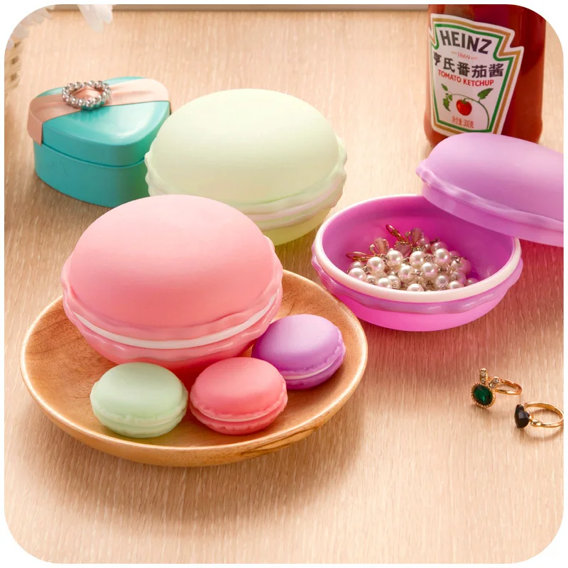 

Macaron color portable sundry accessories storage box, small objects ring box jewelery box K4500