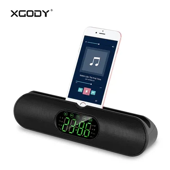 

XGODY JY40 Wireless Portable Bluetooth Speaker 11" Touch Screen Aux-In Column TF Card Player FM Radio Soundbar for PC Phone