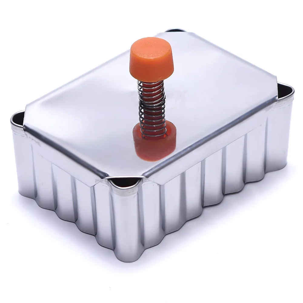 Hot Useful Stainless Steel Cookie Mold Spring Press Biscuit Fondant