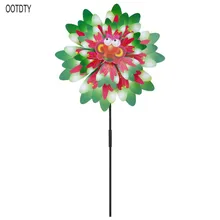 Ветер Спиннер три слоя Подсолнух открытый сад украшения штифт ветряной мельницы дети игрушки мультфильм Подарки Забавные игры