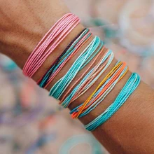 6 шт./компл. женский Красивый цветной кожаный ручной вязаный многослойный браслет набор богемные винтажные очаровательные вечерние Ювелирные изделия Подарки