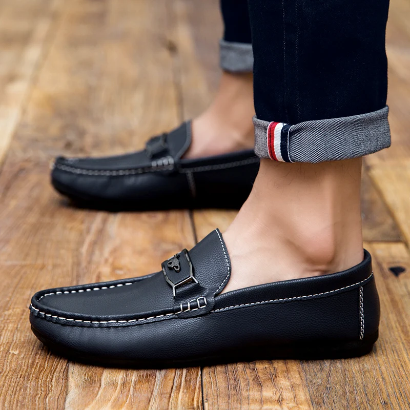 

2018 new Handmade Men Shoes Brand Casual Shoes Breathable Shoes Microfiber Leather Flats Shoes Mens Footwear 5