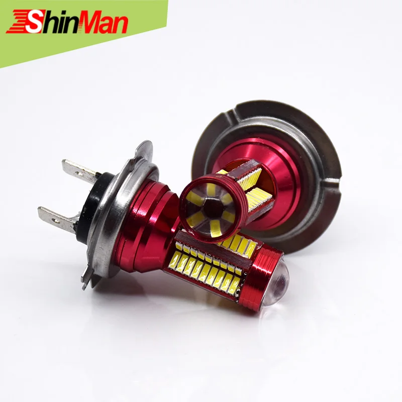 ShinMan 78led Canbus без ошибок H7 PX26d светодиодные фары Противотуманные Автомобильные