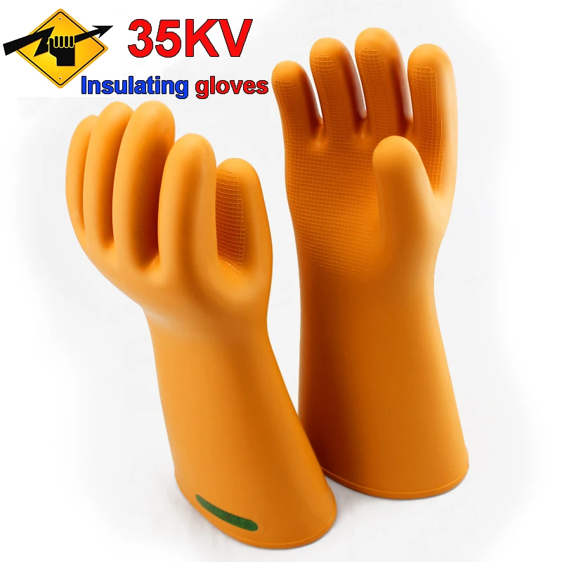 Buy 35KV live working insulated gloves truly High