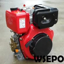 Прямая поставка с фабрики! WSE-188F 10hp 456cc с воздушным охлаждением дизельный двигатель с одним цилиндром для генератора/насоса/фермы румпель/лодки