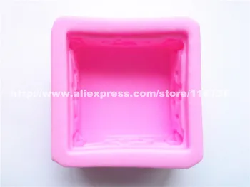 

New! Free Shipping Square Silicone Mold Cake Decoration Fondant Cake 3D Food Grade Silicone Hand Made Soap Mould 163