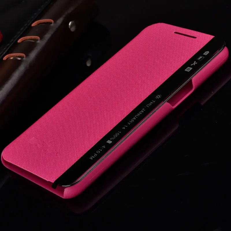 

For LG X Power Case K220 K210 LS755 K450 Cover Leather Sleep View Window Flip Case on For LG X Power K220ds Phone Cases XPower
