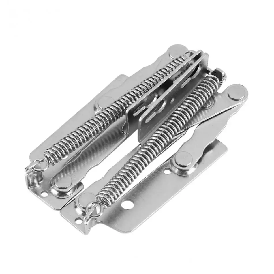 

80 Degree Cabinet Hinge Bridge Shaped Spring Hinge Full Overlay Cupboard Door Hinges Furniture Folding Sofa Bed Spring Hinges