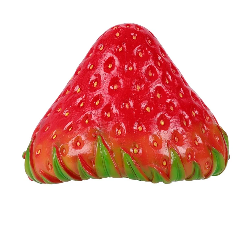 

Party Cosplay Costume PVC Simulation Strawberry Hat Cute Fruit Head Cover Performance Props Halloween Carnival Headwear