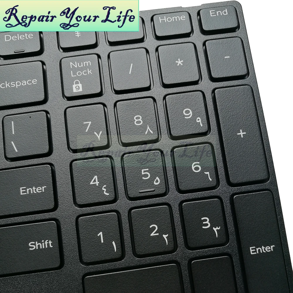 

Repair You Life Laptop Keyboard for Dell for Inspiron 15-3000 series AR language with backlight Replacement keyboard