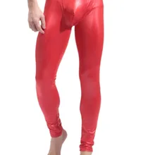 Искусственная кожа Мужчины Фитнес Брюки Модные мужские s ночной клуб сценический перформер обтягивающие брюки сексуальный мужской корсет одежда хорошего качества CK1