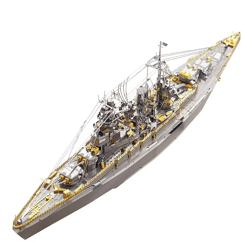 Piececool модели лодки 3D металлические нано-головоломки NAGATO класс модель броненосца наборы DIY 3D модели лазерной резки головоломки игрушки для взрослых