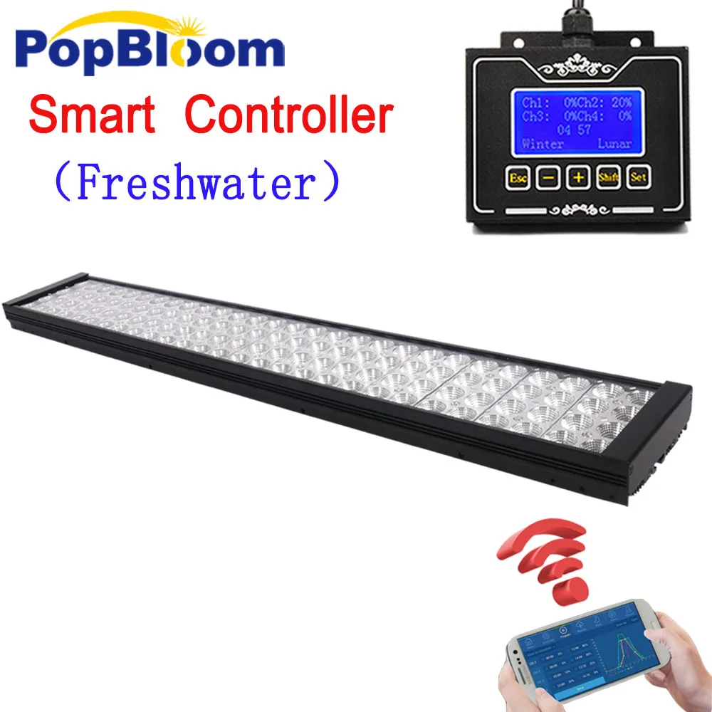 

DSunY led aquarium lighting lamp for freshwater fish plant tanks led light with wifi controller control dimmable FF7BP1