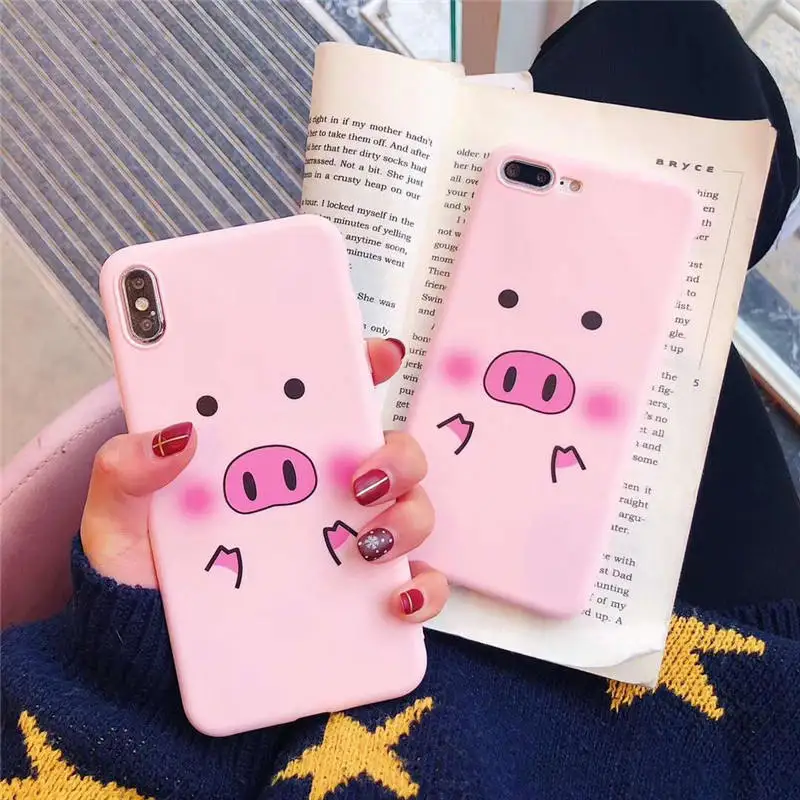 For Samsung Galaxy S8 S9 S10 PLUS NOTE 8 9 Case Pig Nose Soft Phone Strap Rope Case For Samsung J330 J530 J730 S10 Lite cases