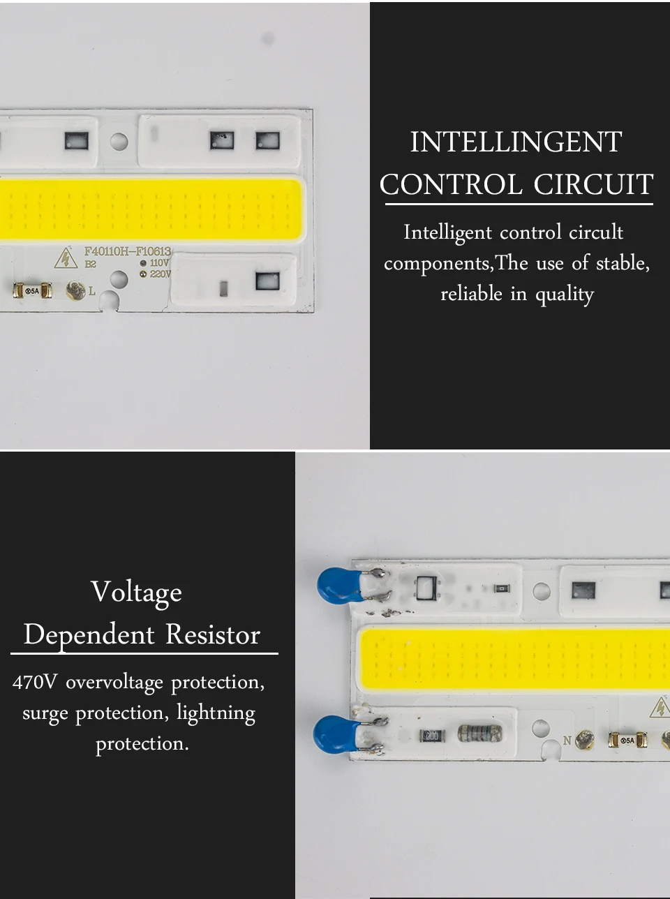 Led Flood Light Chip COB Integrated 50W 30W 100W 150W Led Bulb Lights Smart IC Driver Fit For DIY LED Floodlight Spotlight