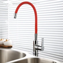 New Arrival Chrome Solid Brass Kitchen Mixer Cold and Hot Kitchen Tap Single Hole Water Tap Kitchen Faucet TP-1126