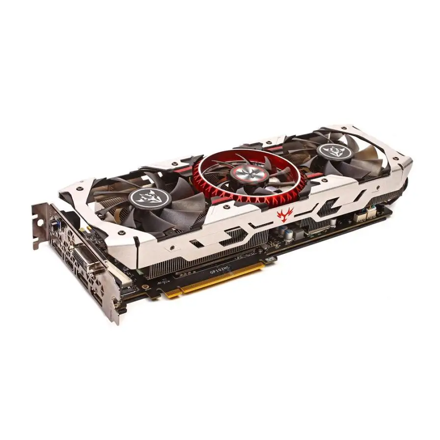 Красочные iGame GTX1080Ti вулкан AD 11 Гб Видео Графика карты 1594/1708 МГц forNIER E21 Прямая