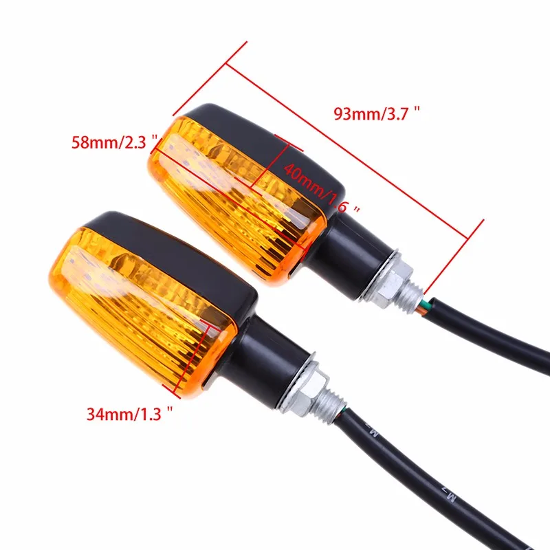 POSSBAY 4 шт./лот мотоцикл указатель поворота лампа янтарный индикатор мигалка мотоцикл вспышка мигалка для Honda Yamaha Harley BWM