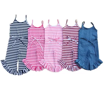 

Striped Baby Girl Romper Flare Wide Leg Pantsjumpsuit Infant Girl Back To School Clothes Toddler Girls Christams Outfit