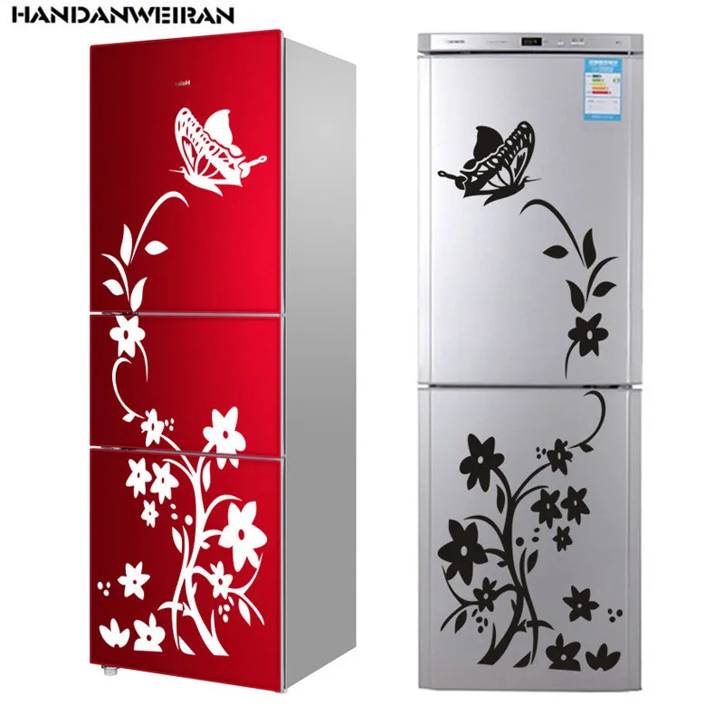 New High Quality Wall Sticker Creative Refrigerator Butterfly Pattern Wallpaper 