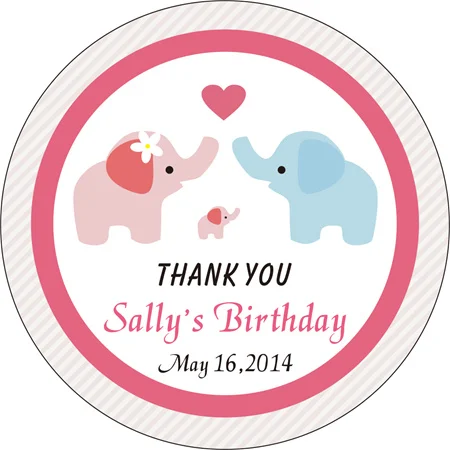 Birthday Party Decorations Personalized Party Favors Wedding Birthday Stickers Tags Customize ...