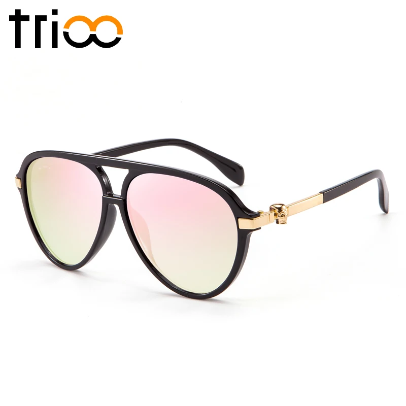 TRIOO солнцезащитные очки для мужчин, Классические Повседневное дизайн солнцезащитные очки унисекс UV400 Защитные Оттенки Высокое качество рекомендуем очки - Цвет линз: 003