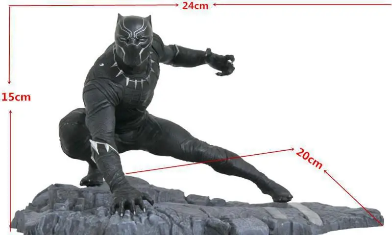 

Marvel Avengers infinito guerra Pantera negro figura de PVC figura juguete modelo coleccionable Pantera estatua 12cm