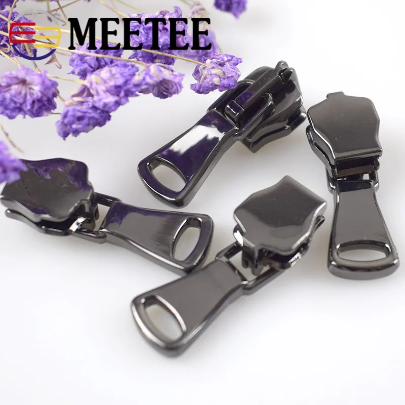 10 шт. Meetee 5 # металлический слайдер на молнии ремонтные комплекты Замена для сумок