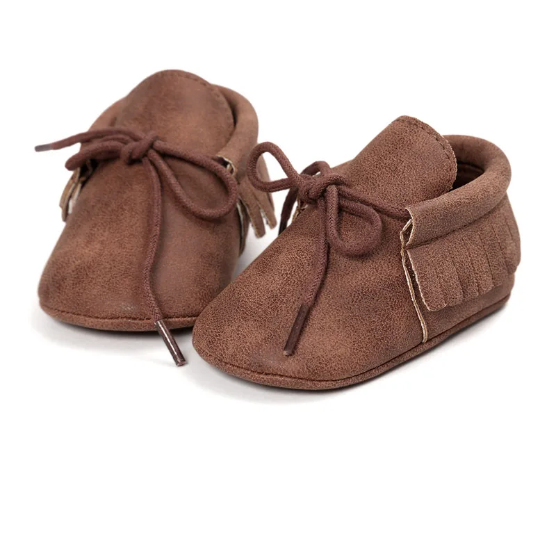 2020 Autumn/Spring Baby Shoes Newborn Boys Girls PU Leather Moccasins Sequin First Walkers Baby Shoes 0-18M