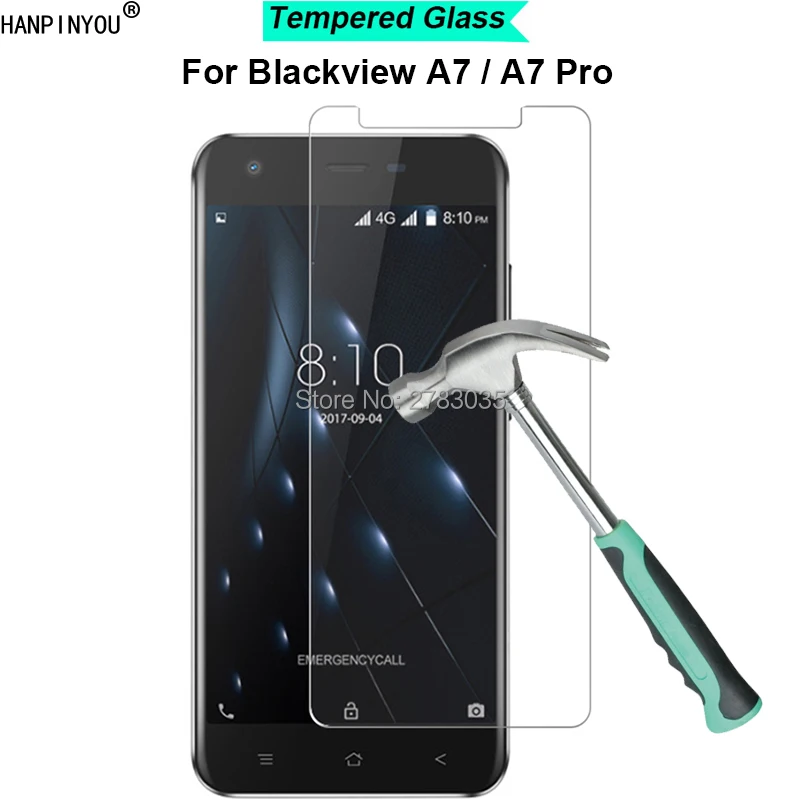 Для Blackview A7 / Pro 5 0 &quotновая твердость 9H 2.5D ультратонкая закаленная зеркальная