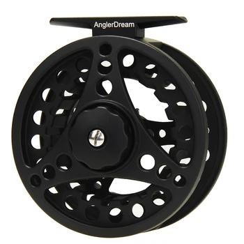 

1/2 3/4 5/6 7/8WT Aluminum Fly Fishing Reel Black Adjustable Drag Large Arbor Right or Left-Handed Fly Reel