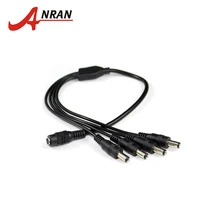 ANRAN CCTV Cable 2.1mm 1 to 4 Port Power Splitter Cable Pigtails 12v power supply Cable CCTV Security Camera Accessories