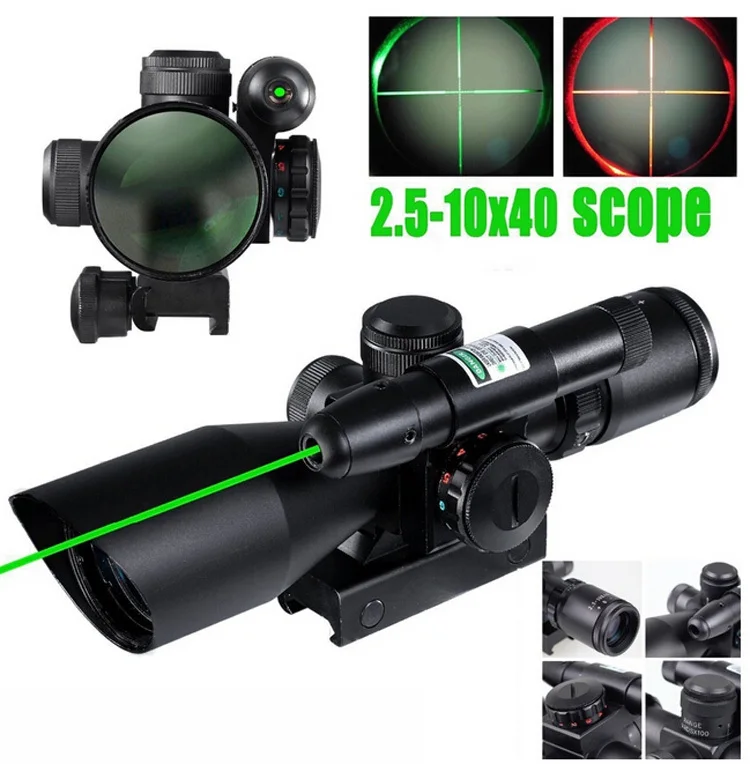 Tactique Compact Laser de Tir 2.5 10X40 de Tir Lumineux