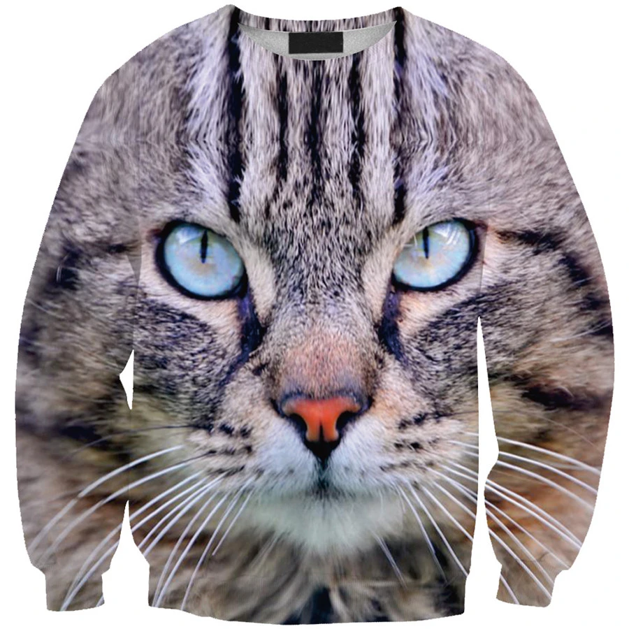 Sudaderas de gatos con 3D Harajuku para hombre y mujer, de gatos de dibujos animados, chándal, ropa de calle, sudaderas con capucha| Sudaderas con capucha y sudaderas| AliExpress