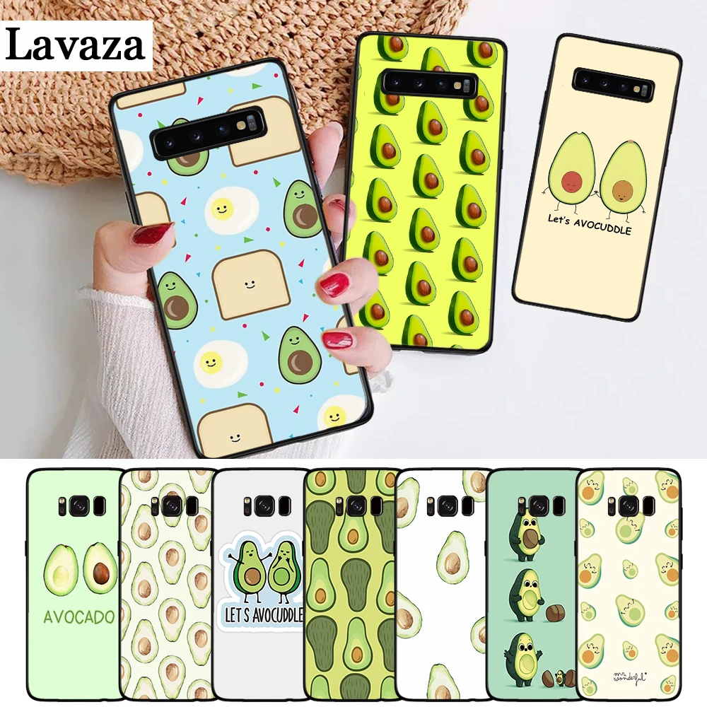 

Lavaza avocado Accessories Silicone Case for Samsung S6 Edge S7 S8 Plus S9 S10 S10e Note 8 9 M10 M20 M30