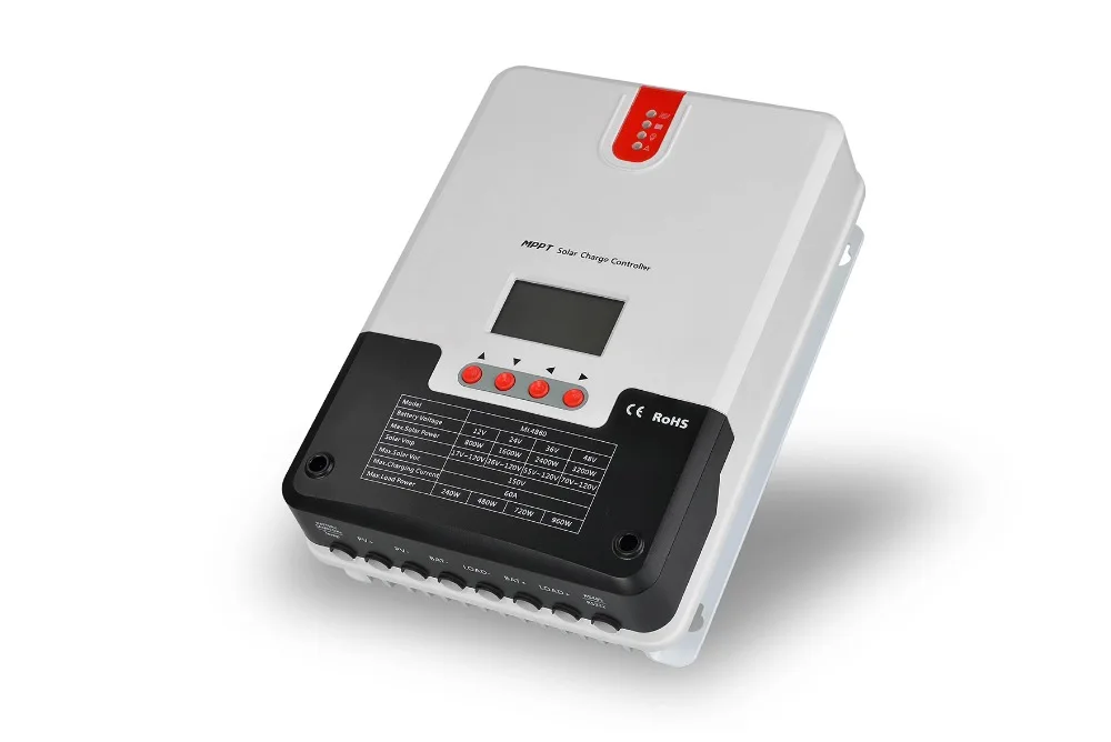 MPPT 60A 12V 24V 36V 48V Солнечный контроллер заряда 60Amps панели солнечных батарей