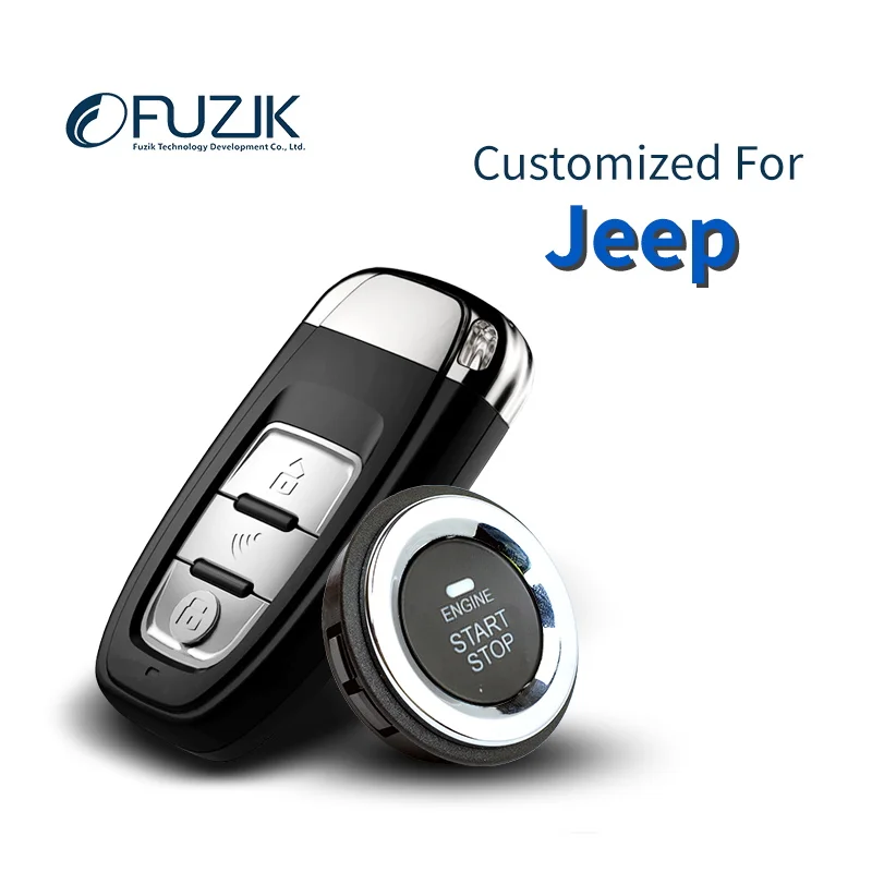 

Fuzik Push Start Remote Button Smart Key Start Car Alarm for JEEP patriot Compass Wranglger Renegade