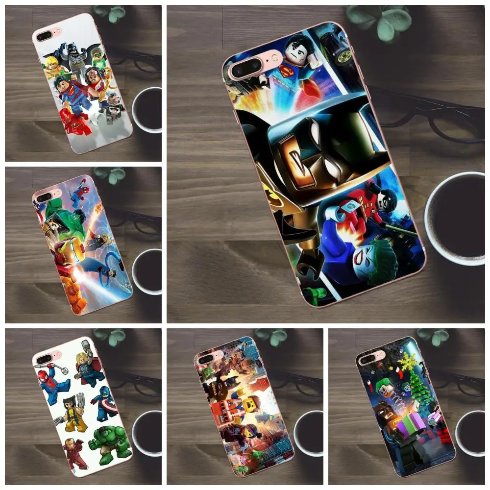 Новое поступление модных лего фильма Супермен ТПУ для Apple iPhone 4 4S 5 5C SE 6 6S 7 8 Plus X Galaxy