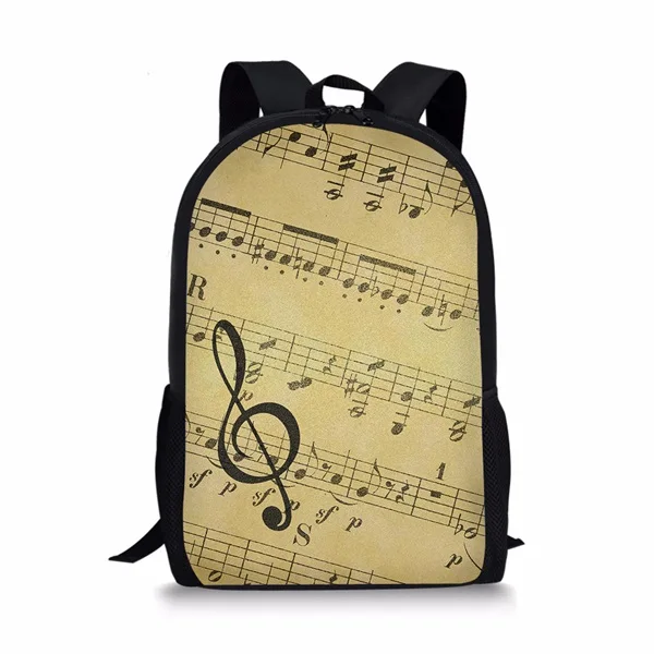 INSTANTARTS I Love Music Note/пианино клавиатура печать рюкзаки для девочек студентов ноутбук рюкзак прекрасный путешествия женщина ранец - Цвет: CC5273C