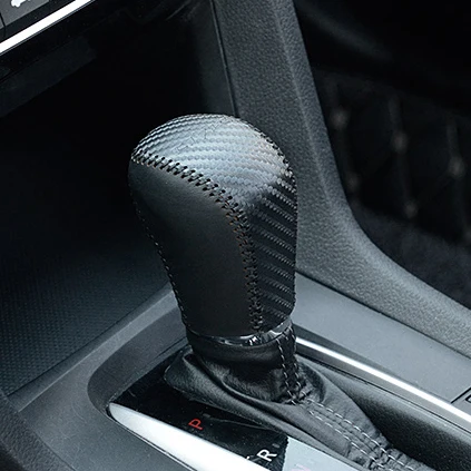 Hand Sewing Leather Car Gear Shift Protective Cover For Honda Hand Sewing Leather Car Gear Shift Protective Cover For Honda Civic 10th Generation 2016 2017 Accessories