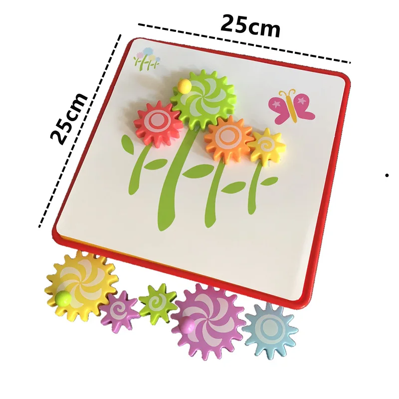 Детские развивающие игрушки головоломки с большой запонки взаимосвязанный Геометрия Творческая мозаика передач инициации игрушка для раннего развития - Цвет: C