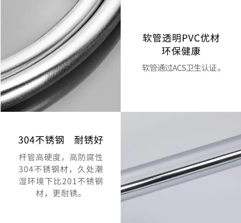 Xiaomi Dabai Handheld Shower Head hose Lifting rod Set 3 in 1 360 Degree 120mm 53 Water Hole with PVC Powerful Massage Shower (28)