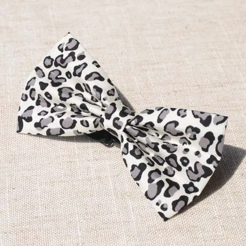 

Grey leopard print general bow tie,mens bowtie, necktie, ties for men, women bowtie, butterfly ties,neckwear boys