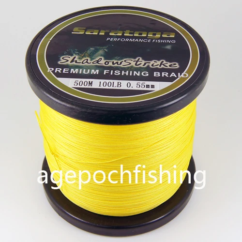 2013 NEW Brand! 8strands fishing line 500m 100lb yellowin Fishing