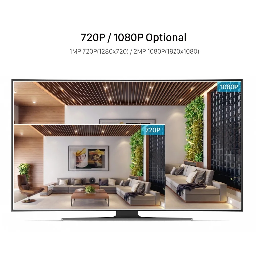 Камера видеонаблюдения ANBIUX водонепроницаемая 2 Мп Wi Fi слот для SD карты 1080P|Камеры