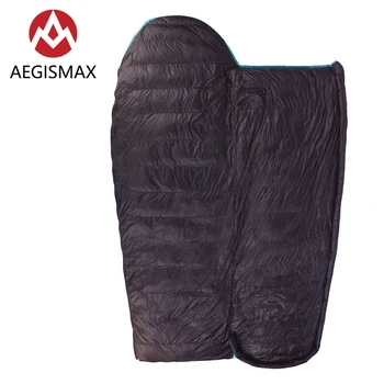 

AEGISMAX EPLUS 400 Ultralight Envelope Sleeping Bag Adult Outdoor Camping White Goose Down Nylon Spring Autumn Down Left