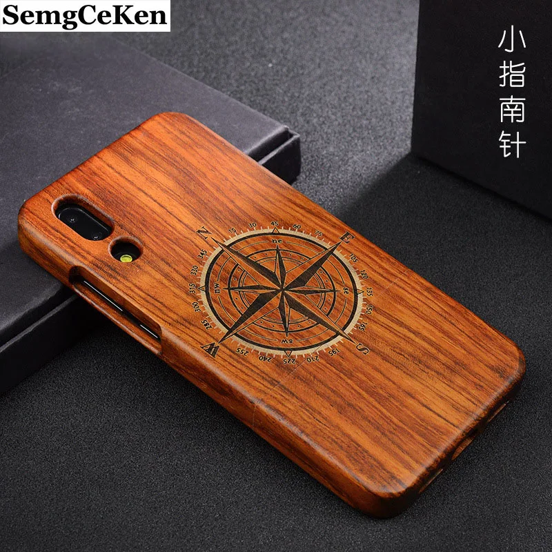 SemgCeKen Роскошные Натуральная жесткий задняя деревянная чехол для Huawei p20 pro p 20 p20pro