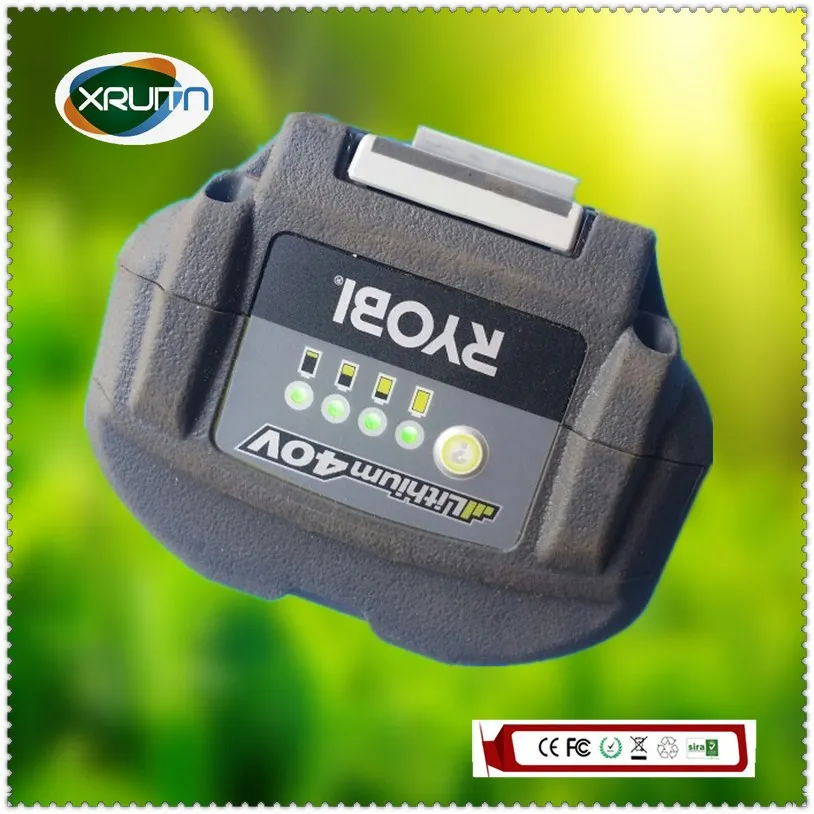 Для Ryobi используется мощный инструмент батареи OP4050 40 в 4000 мАч литий-ионный аккумулятор работает для RY40210, RY40610 используется