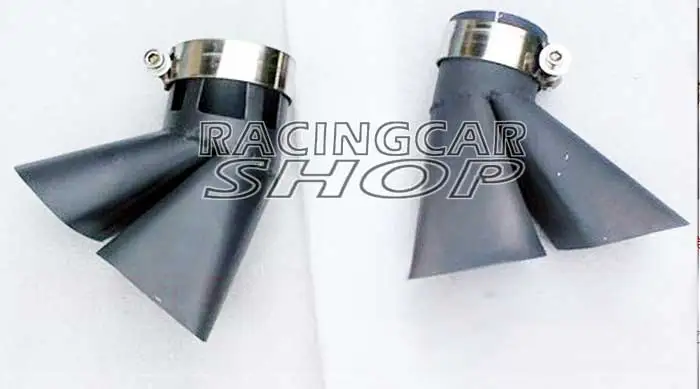 W12 STYLE Rear Diffuser Exhaust Tips Muffler End For Audi A8 Standard Bumper 08-13